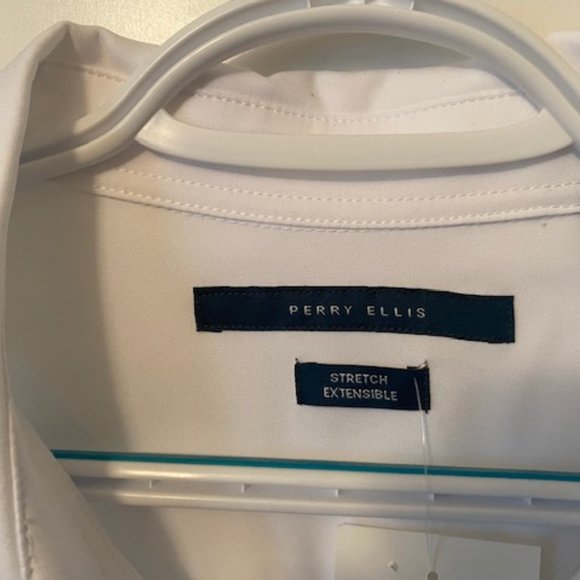 Perry Ellis Men's Bright White dress shirt - Picture 2 of 12